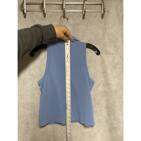 Vuori Polo Shirt Women S Isle Blue Pique Tank 4 Way Stretch Wicking Performance - Picture 4 of 7
